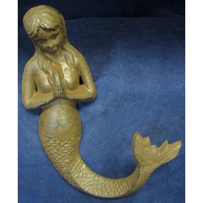 9" Mermaid Cast Iron Coat Hook